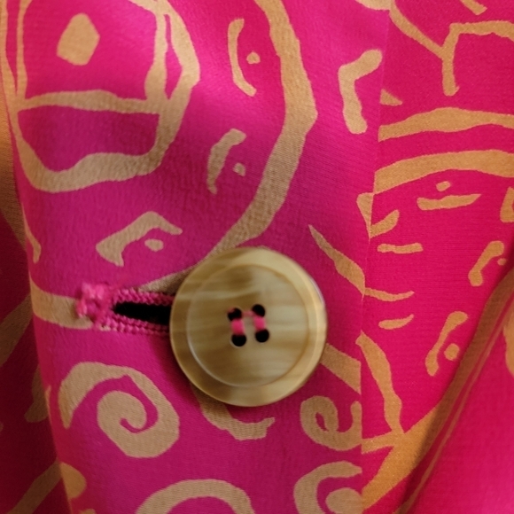 Vintage Ann Taylor Silk Oversized Blazer Size 10 - Picture 5 of 7